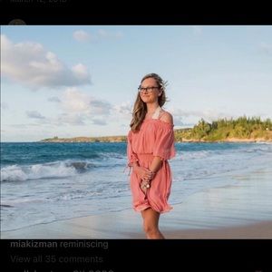 Off the shoulder mini dress